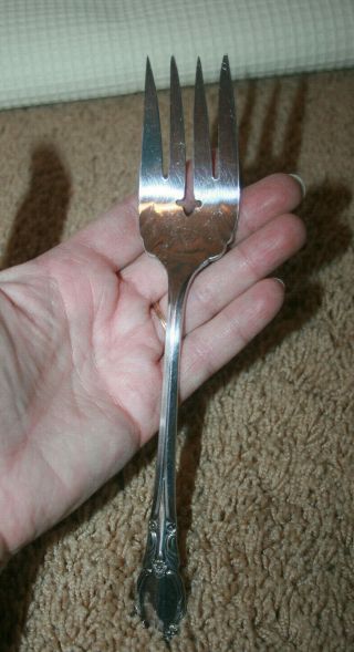 Wm A Rogers ONEIDA LTD Park Lane Chatelaine Dowry Large Serving Fork Silverplate 2