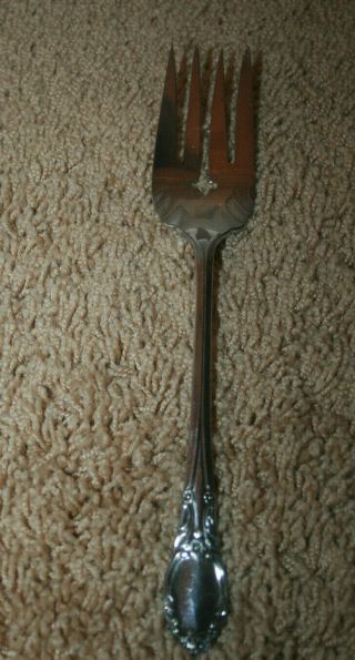 Wm A Rogers ONEIDA LTD Park Lane Chatelaine Dowry Large Serving Fork Silverplate 3