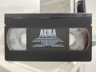 AKIRA Special Limited Edition 1989 VHS Streamline Label ANIME RARE LETTERBOX 3