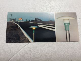 Rare Vintage Nos Speco Drive In Theatre Roadway Entrance Light Post Card