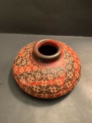 Rare Vintage Nicaragua Art Handmade Pottery Vase Signed Norlan Vasquez