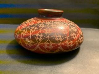 Rare Vintage Nicaragua Art Handmade Pottery Vase Signed Norlan Vasquez 3