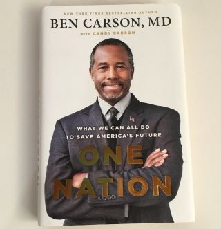 One Nation Ben Carson Md 1st/1st Hand Signed Rare Autographed Presidency Cabinet