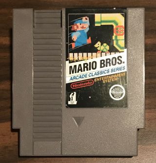“mario Bros Arcade” Nes Nintendo 8 - Bit Video Game (great) Rare