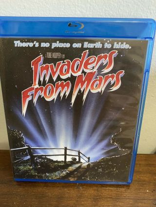 Invaders From Mars (1986 Blu - Ray) Scream Factory,  Rare Oop