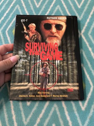 Dvd - Surviving The Game (1999,  Widescreen) Feat.  Ice T Rare/oop