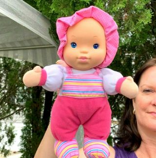 Rare Vintage Goldberger Kisses 11 " Lovey Plush Stuffed Baby Doll