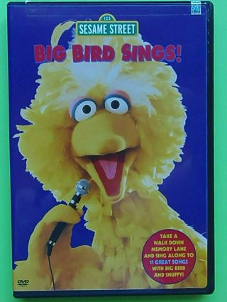 Rare & Out Of Print Sesame Street Big Bird Sings Dvd