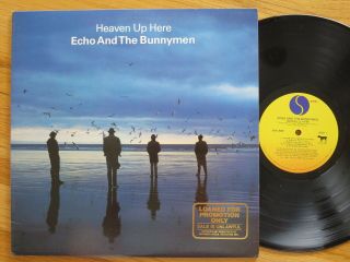 Rare Vintage Vinyl - Echo And The Bunnymen - Heaven Up Here - Sire Srk 3569 - Nm