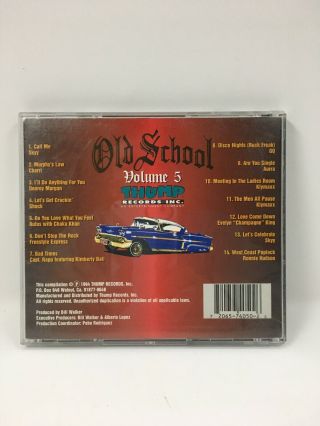 RARE VHTF Old School Volume 5 (Five) CD (1994) Thump Records Klymaxx Skyy 3