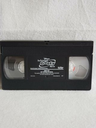 RARE Disney ' s An Extremely Goofy Movie Demo Tape VHS 2
