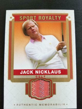 2014 Ud Goodwin Champions Sports Royalty Jack Nicklaus Jersey Sp Rare A438