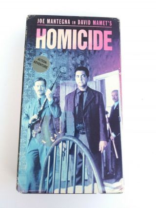 Homicide (1992) - Vhs Tape - Thriller - Joe Mantegna - Promo / Screener - Rare