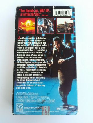 Homicide (1992) - VHS Tape - Thriller - Joe Mantegna - Promo / Screener - RARE 2