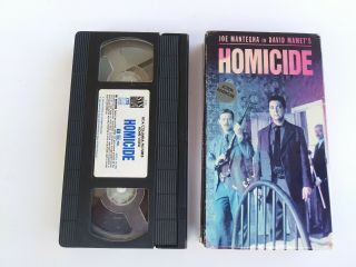 Homicide (1992) - VHS Tape - Thriller - Joe Mantegna - Promo / Screener - RARE 3