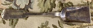 Early Antique Civil War Era Silver Plate Sugar Shovel