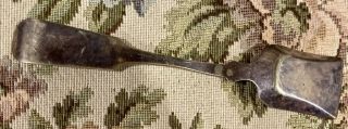 Early Antique Civil War Era Silver Plate Sugar Shovel 2