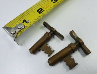 Antique Brass Pocket Door Keys 2