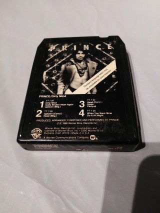 Very Rare Prince Dirty Mind 8 Track Only Two On Ebay Explicit Content Vtg