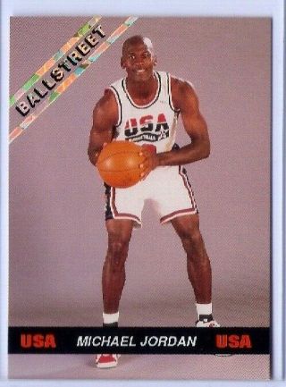 " Rare " Michael Jordan 1992 Gold Dream Team U.  S.  A.  Olympic Basketball Card 5