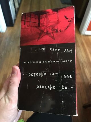 Skateboard Video Jims Ramp Jam 1996 Rare Vhs Tape Contest Skate