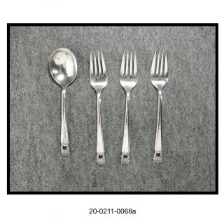 Rogers Brothers Eternally Yours (3) Salad Forks & (1) Soup Spoon