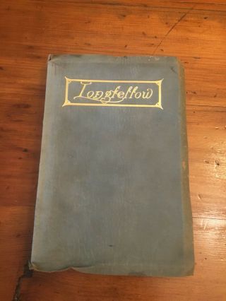 The Poems Of Henry W.  Longfellow Suede Leather Bound Rare