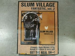 Slum Village Fantastic Vol 2 Poster 18 " X 24 " Rare