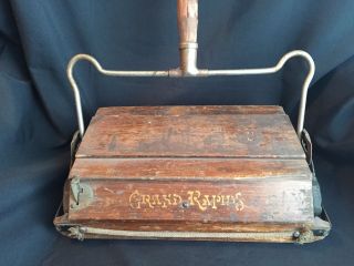 Antique Wood Carpet Sweeper Bissell 