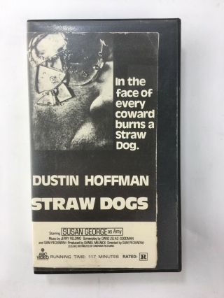 Straw Dogs Vhs Rare Magnetic Video Horror Dustin Hoffman Release