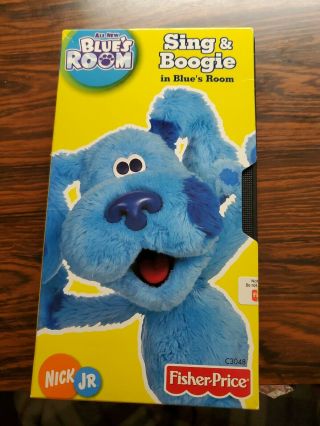 Vhs Sing And Boogie In Blues Clues Room Nick Jr Hard To Find - Rare 29 Mins