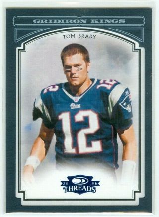 Tom Brady 2006 Donruss Threads Gridiron Kings Framed Blue - D 1/50 Rare Hof