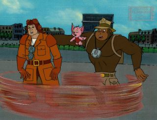 Ghostbusters Animation Production Cels N Drawings Xx04 Rare Tracy The Gorilla