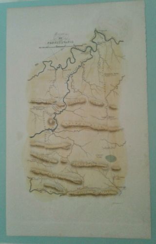 G W Boynton Pa Hand Colored French & Indian War Map - Linonian Library (?)