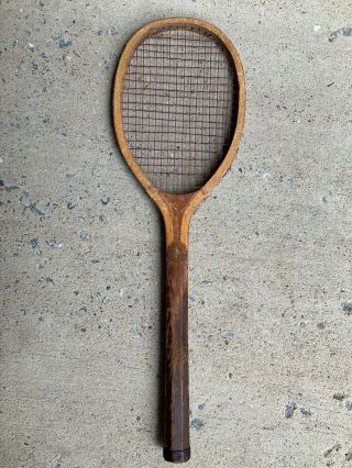 Antique Unbranded Wooden Tennis Racket
