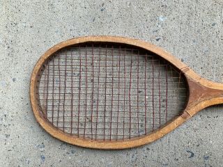 Antique Unbranded Wooden Tennis Racket 2