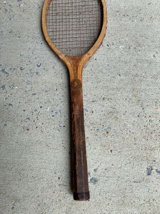 Antique Unbranded Wooden Tennis Racket 3