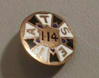 Iatse Stagehand Union Small Enamel Lapel Pin 114 San Diego California Rare
