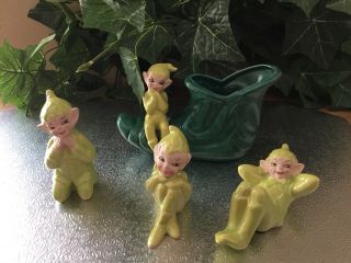 Vintage,  Gilner,  Light Green Pixie Elf’s Rare