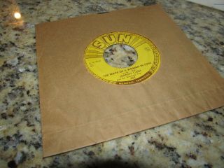 Johnny Cash 45 Rpm The Ways Of A Woman In Love July 1958 Sun Records Rare