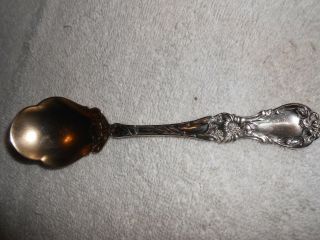 1902 Floral Pattern Sugar Spoon By 1835 R Wallace Silver Plate 6 "