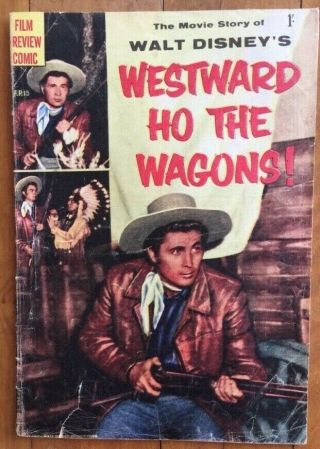 Disney Westward Ho The Wagons Film Preview Comic 15 1957 Good - Rare
