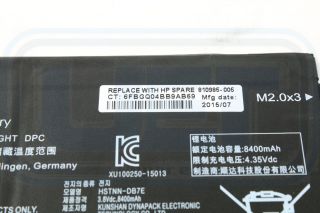 HP Pavilion X2 10 - N123DX Battery 810985 - 005 12Cell 33Whr Grade B 3