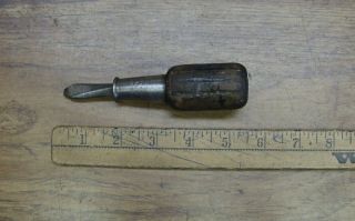 Antique Stanley Hurwood No.  51 Wood Handle Screwdriver,  3/16 