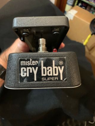 Dunlop Ew - 95v Mister Cry Baby Volume Wah Boost Rare Guitar Effect Pedal