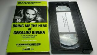 Bring Me The Head Of Geraldo Rivera (rare Vhs Tape,  Vg, ) Jim Sikora Horror