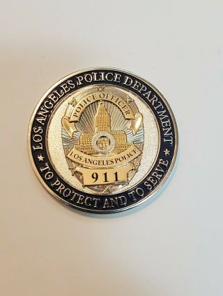 Los Angeles Police Department (lapd) Guns And Coffee Challenge Coin - Rare