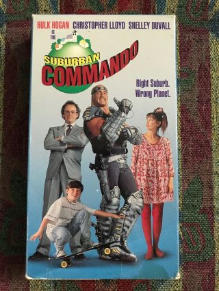 Suburban Commando Vhs - Rare Cult Action Comedy Hulk Hogan Sci - Fi Sleaze Htf