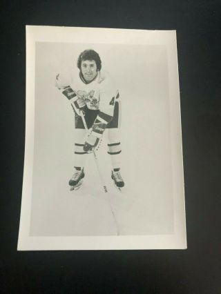 Rare 1973 - 74 Mike Walton Minnesota Fighting Saints Photo Postcard Ex,  Wha