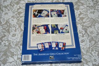 Vintage 1994 AMERICAN GIRL Doll MOLLY ' S Pastimes COOK BOOK,  CRAFT & THEATER Set 3